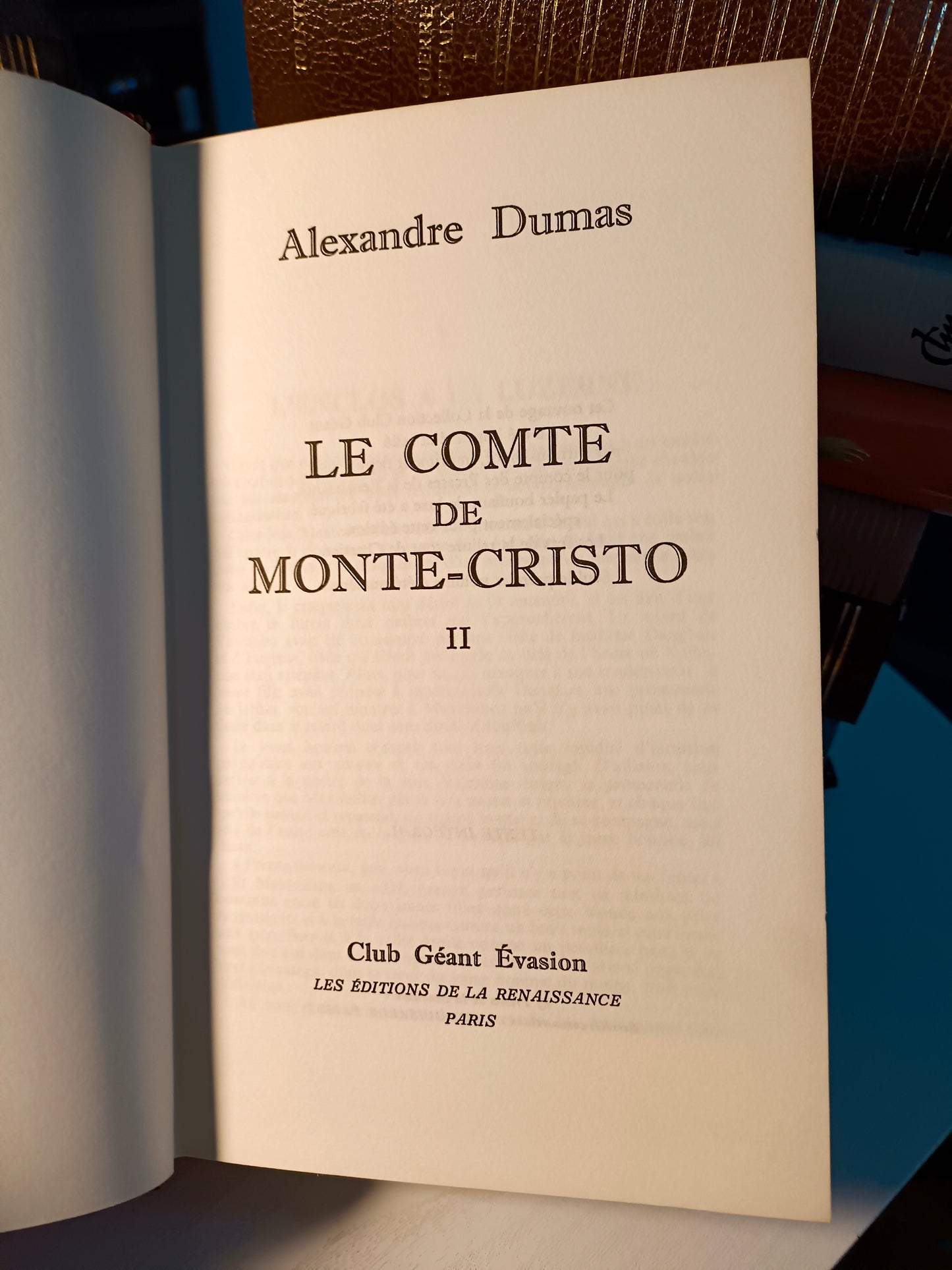 LNUM09 - Le Comte de Monté-Cristo - Alexandre Dumas - Tome II
