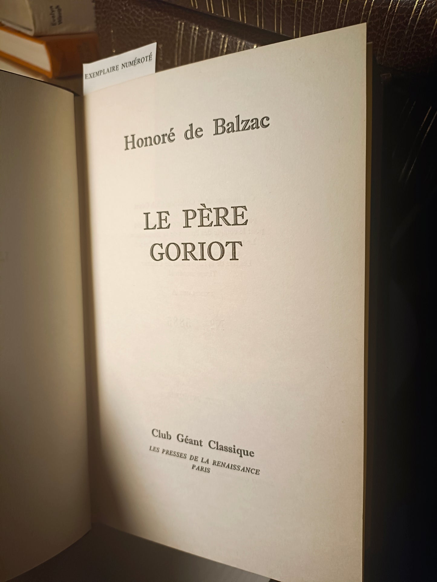 LNUM07 - Le père Goriot - Honoré de Balzac