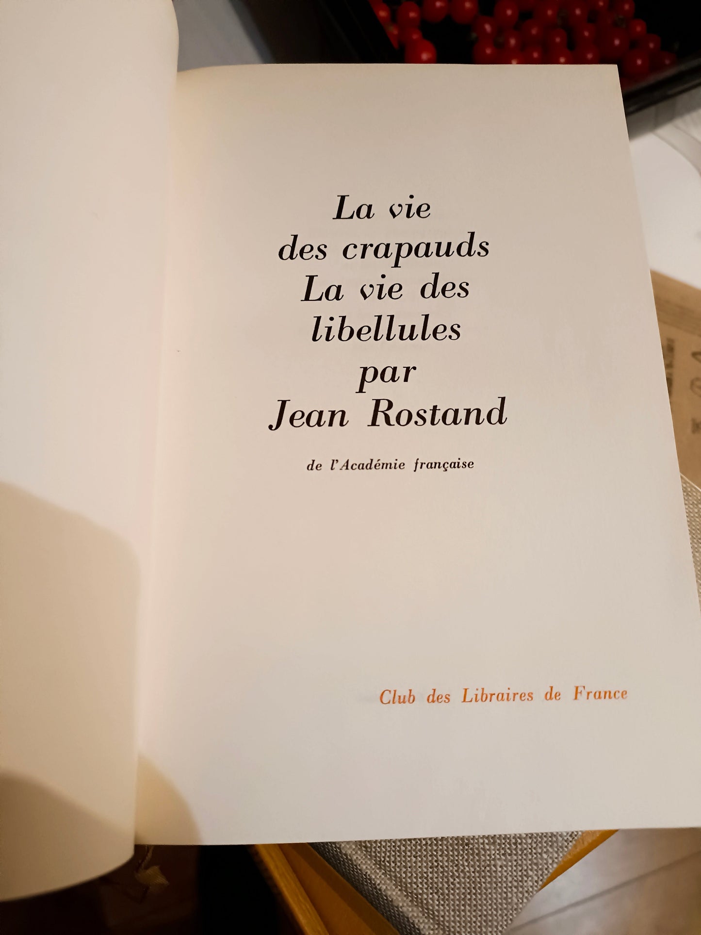 LNUM23 - La vie des Libellules - La vie des crapauds - Jean Rostand - 1165/3500